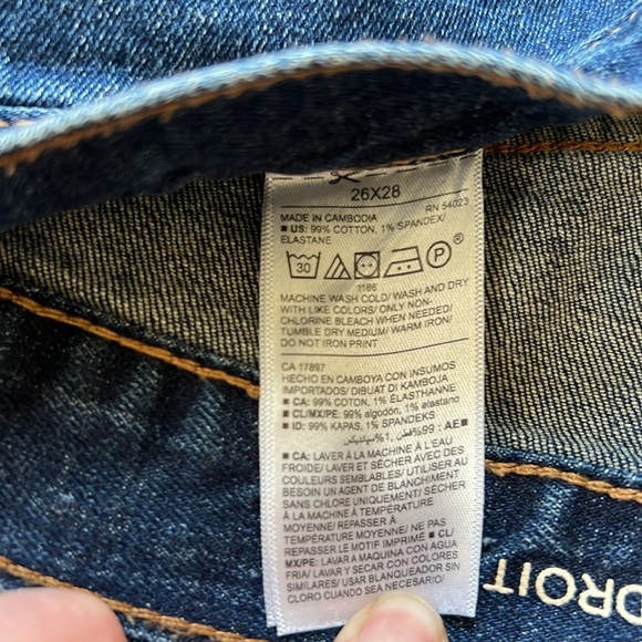 Old Navy Men’s straight leg jeans size 26 x 28 - Picture 6 of 6